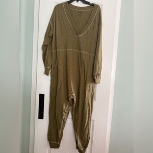 Olive Green Long Sleeve Jumpsuit size Medium